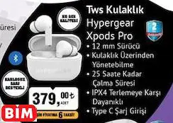 HYPERGEAR XPODS PRO TWS KULAKLIK HYPERGEAR XPODS PRO TWS KULAKLIK